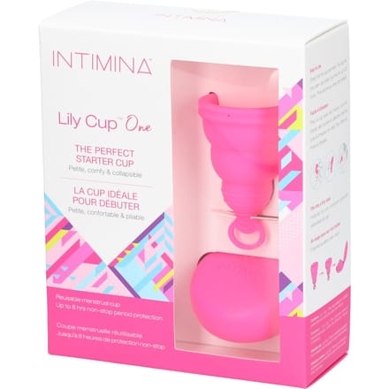INTIMINA Lily Cup One – Opvouwbare Menstruatiecup – Beginners & Tieners – Cerise