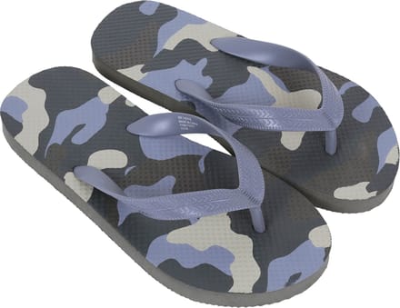 Groene teenslippers met camouflagemotief XS-S