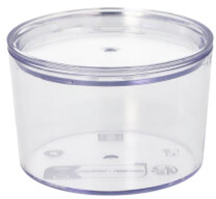 10 Herbruikbare beker + Deksels rond 190 ml Ø 8 cm · 5,4 cm transparant Cella