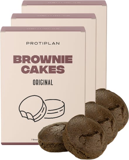 Protiplan - Protein Brownies Cacao - 7 x 25 g - Low carb cake - Eiwitrijk - Koolhydraatarm snack