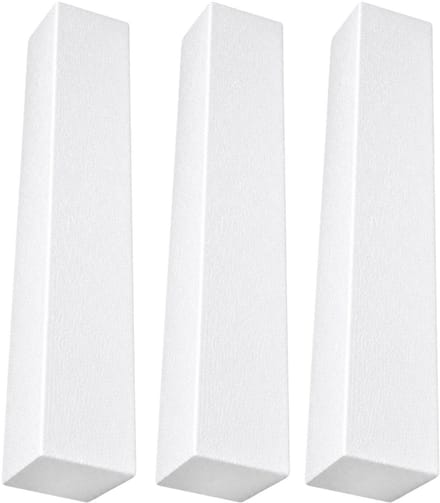 Piepschuim vormen - baksteen - 3x - 60 x 10 x 10 cm - styropor hobby / DIY vorm - basis knutselfiguren