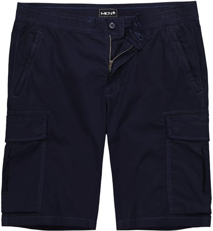 Men Plus - Heren - Cargo-Bermuda buikvriendelijk relaxed fit - Navy blauw - Maat 54