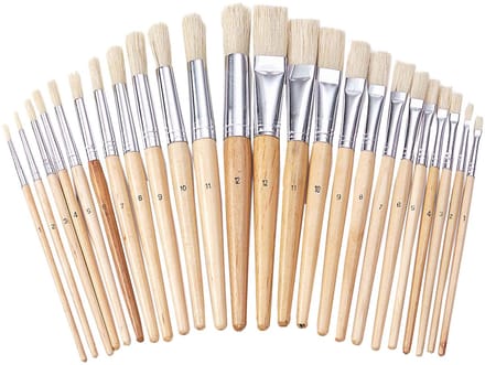 Colorations - Wooden Brushes 24 pcs.