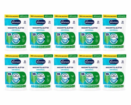Dr. Beckmann Magic Leaves Wasvellen - 10 x 25 Wasbeurten - Universeel Wasmiddel