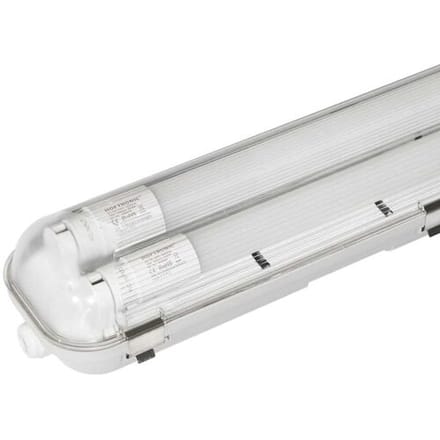 HOFTRONIC 6x LED TL Armatuur 120 cm - 6000K Daglicht wit - 2x18 Watt - IP65 Waterdicht