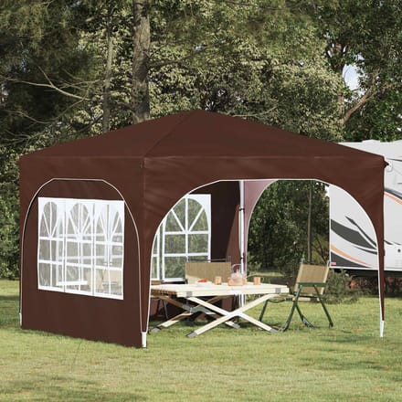 vidaXL - Pop-up - Feesttent - 290 - x - 290 - x - 245 - cm - Bruin