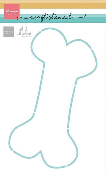 Craft stencils, Dog bone by Marleen