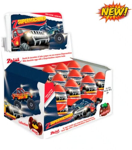 Zaini Chocolade Ei Supermachine – Displaydoos 24 Stuks