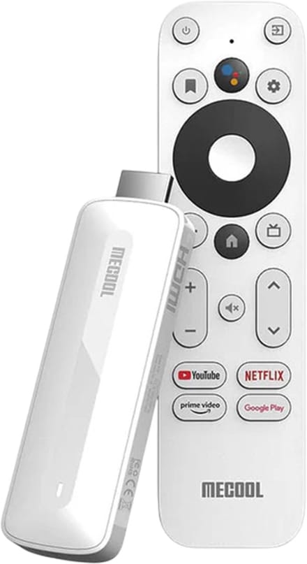 MeCool KD5 Chromecast – Android 11 TV Stick – Mediaplayer – Google TV Streamer – Netflix Gecertificeerd – Full HD – Wit