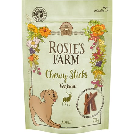 5x70g Wild Rosie's Farm Kauwsnacks Hondensnacks