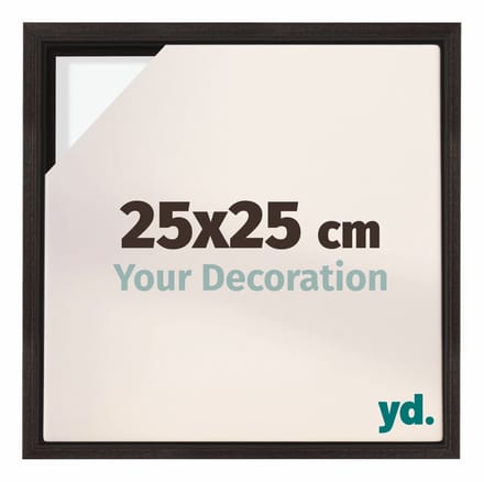 yd, Baklijst 25x25 cm Eiken Donker - Lijst voor Canvasdoek - MDF Lyon