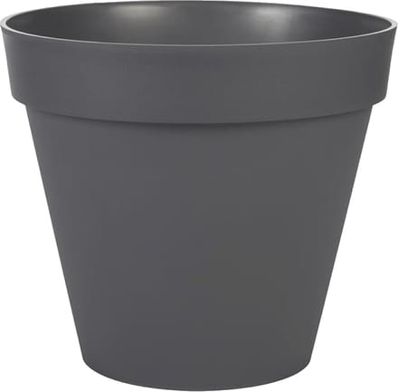 EDA Toscane Bloempot - kunststof - grijs - D40 x H32 cm - binnen- en buitenshuis