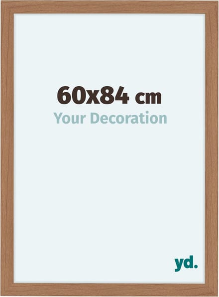 Your Decoration - Fotolijst 60x84 cm - MDF - Notenhout Licht - Como