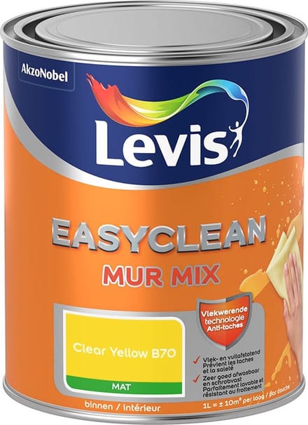 Levis - Easyclean Mur Mat Mix - Clear Yellow B70 - Mengverf - 1 L