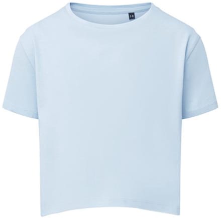 TriDri - Boxy Kinder T-Shirt - Sky Blue maat 7/8