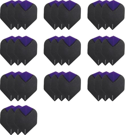 10 Sets (30 stuks) XS100 Skylight flights Multipack - Paars