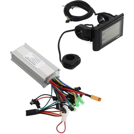 36V 48V 500W Motor Borstelloze Controller en SW900 LCD Display Elektrische Fiets Conversie Kit black