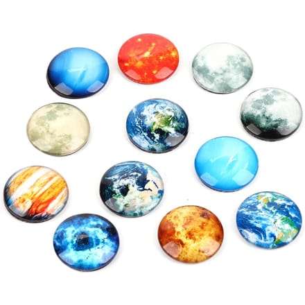 Planetaire Koelkastmagneten 12 Koelkastmagneten Premium Planeetmagneten blue