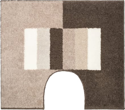Casilin Elba WC-mat - 60 x 50 cm - Met uitsparing - Antislip - Zand