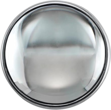Quiges - Drukknoop Mini 12mm Bol Glas Transparant - EBCMK066