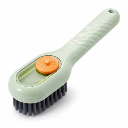 Multifunctionele Schoenpoets Borstel met Dispenser - Sneaker Reiniging - 1 stuk Groen