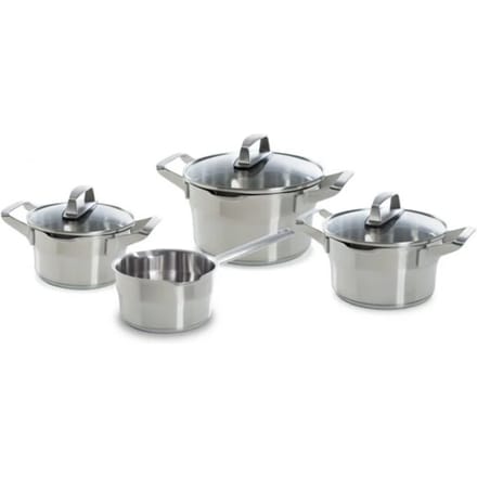 BK Cookware Bk premium+ pannenset 4 delig rvs veilig afgietsysteem