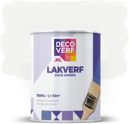 Decoverf lakverf 9003 wit, 750ml