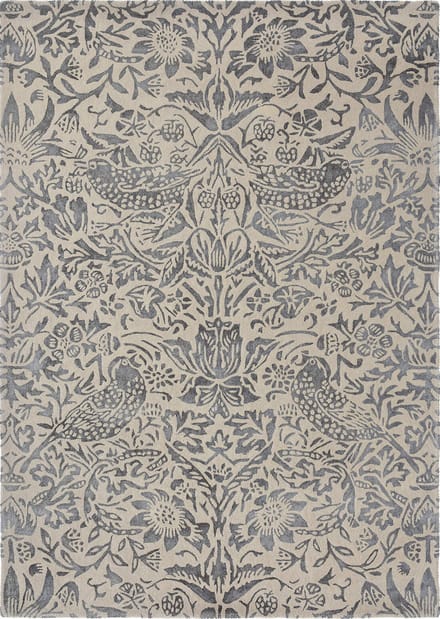 Morris & Co Pure Strawberry Inky Grey 28105 - 140 x 200 cm