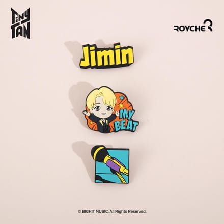 BTS (BangTan-jongens) TinyTAN Butter Rubber Pin Badge, officieel, origineel, authentiek, K-POP, idool