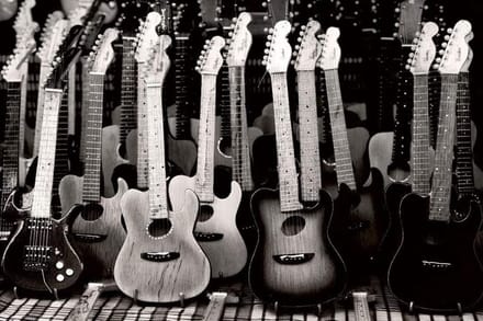 Fotobehang - Guitars Collection 375x250cm - Vliesbehang