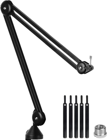 Microfoon Boomarm 2e Generatie met Anti-Schud Bureauklem voor Blue Yeti en Andere Microfoons