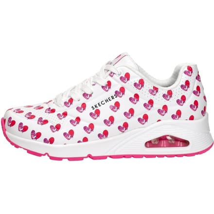 Skechers UNO - LIVE COLORFULLY Dames Sneakers - Wit