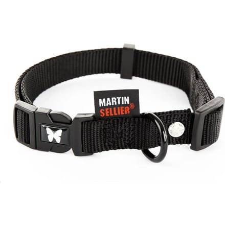 Verstelbare nylon hondenhalsband Martin Sellier 25-45/65