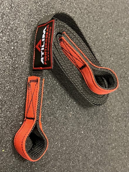 ATILIM Sled Attachment Strap-Bevestigingsriem voor slee- 225 cm- Zwart & Rood