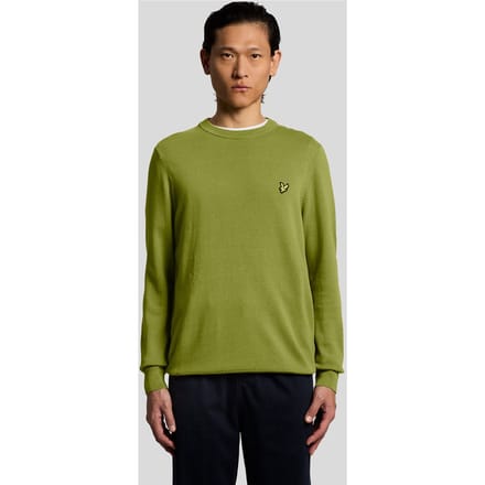 Trui Lyle &amp; Scott KN2136V COTTON CREW-Y123 SHRUB GREEN