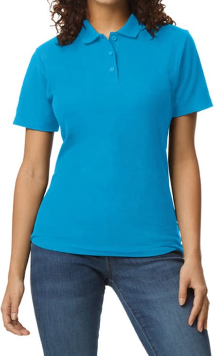 Gildan Damespolo Softstyle Dubbele piqué GI64800L - Sapphire - XXL