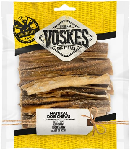 Voskes Hondensnacks Runderpens - 12 x 150 gr - Voordeelverpakking