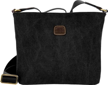 BRIC'S Schoudertas Sorrento Secchiello Crossbody Bag Black Donkergrijs