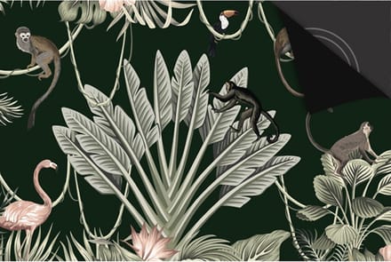 Inductie Beschermer Jungle Apen print Exclusief 76x51,5cm