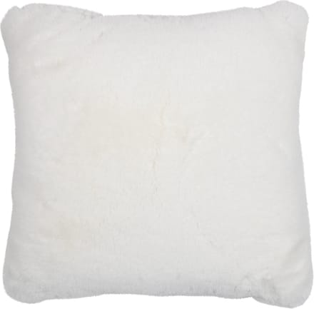 kussen teddy glad gebroken wit 45x45cm