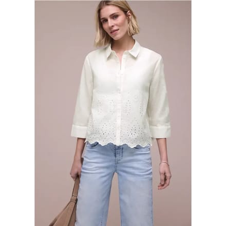 Blouse met shiffley details