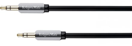 Krüger&Matz - Koppelkabel Jack - 3,5mm - 1,5m - Spiraalvormig