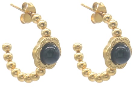Oorbellen - RVS - goudkleurig - 2cm - dames - elegant - subtiel - sieraden - cadeau