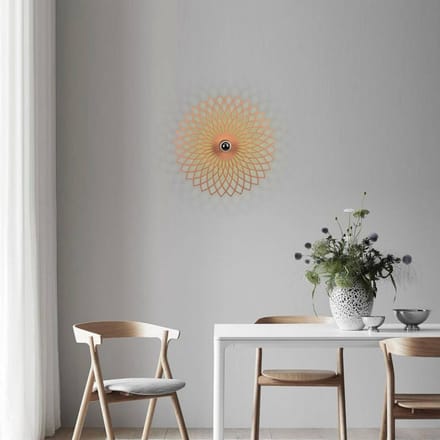 Opviq Wandlamp Fellini MR-988 gatenpatroon Ø50cm koper