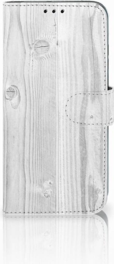 Honor 10 Lite Book Style Case White Wood
