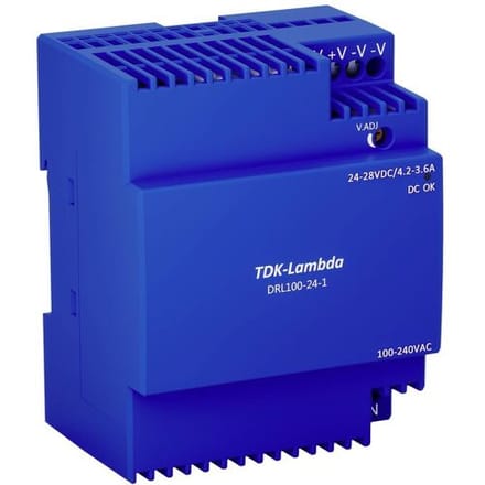 TDK-Lambda DRL100-24-1 DIN-rail netvoeding 24 V 3.67 A 100.8 W Inhoud 1 stuk(s)