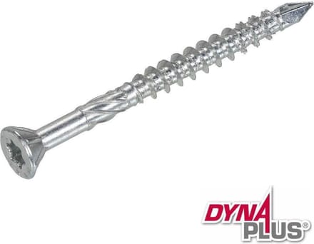 Dynaplus - MDF-schroef - 4,0 x 60mm - Verzinkt - Deeldraad (200 stuks)