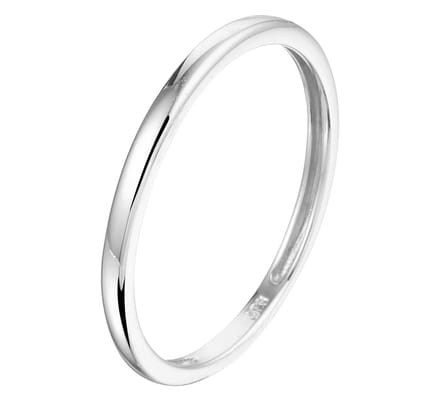 Zilver Gerhodineerde Aanschuifring 1332262 18.50 mm (58)