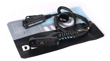 DerComms® C-ring headset voor Motorola DP4400 DP4600 DP4800 MTP850S APX6000