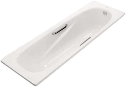 Jika Alma - Bad, 170x75 cm, met handgrepen, wit H2342740000001